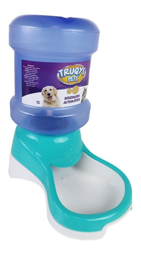 Bebedouro Automatico Galao P/ Caes Cachorros E Gatos 2l Verde Água