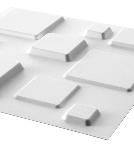 4 Placa/panel (1m2) Fibra Natural 3d 50x50 R/humedad Squares