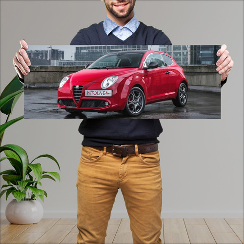 Cuadro 30x80cm Auto 2013 Alfa Romeo Mito Live Uk 311