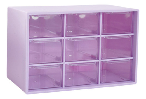 . Mini Cajón Organizador Para Escritorio, Caja De Púrpura