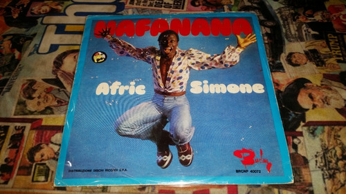 Afric Simone  Hafanana Vinilo Italy Simple 1975