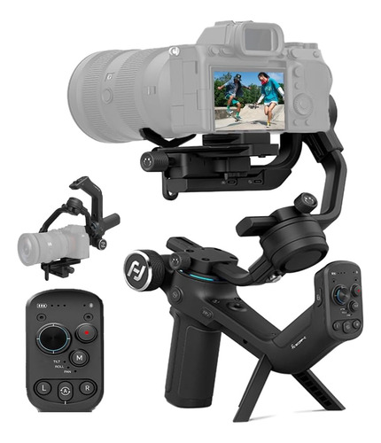 Estabilizador Câmera Feiyutech Scorp C 3 Eixos para Sony Canon Nikon Cor Preto