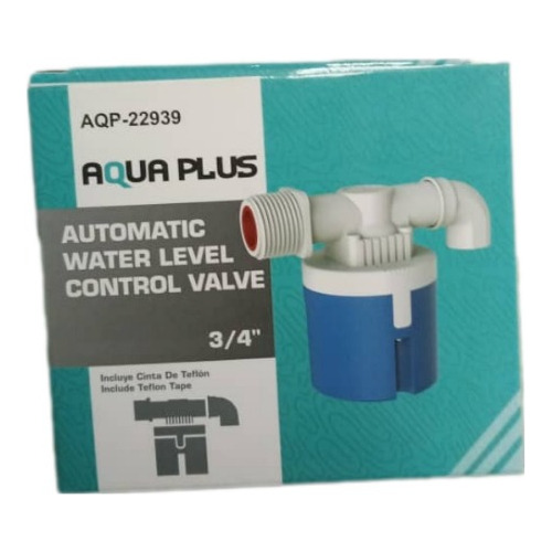 Valvula De Control Flotante Nivel De Agua 3/4 PuLG Aqua Plus