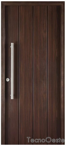 Puerta Oblak Eterna Foliada  Pvc Color Wengue 1115 80x200 Cm