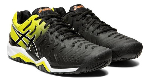 Tênis Asics Gel Resolution 7 - Preto Com Amarelo
