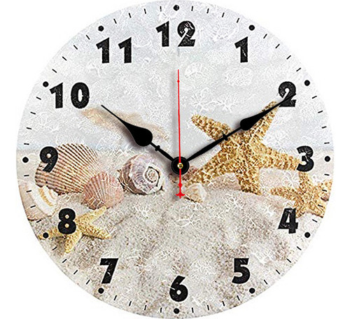 2020-0153 - Reloj De Pared Silencioso De Madera Vintage Con
