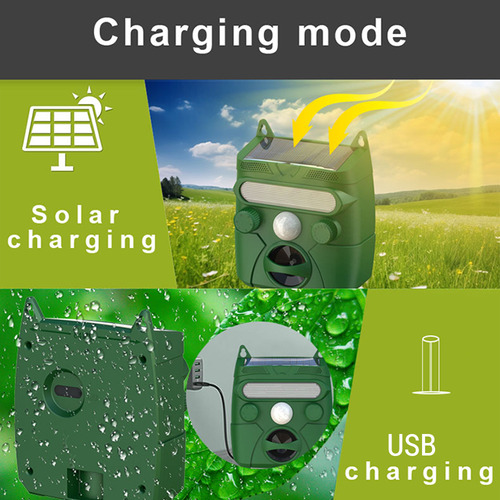 Y Repelente Solar Ultra Animal Com Sensor De Movimento E