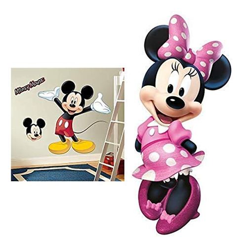 Adhesivo Decorativo Para Pared, Diseño De Mickey Mouse
