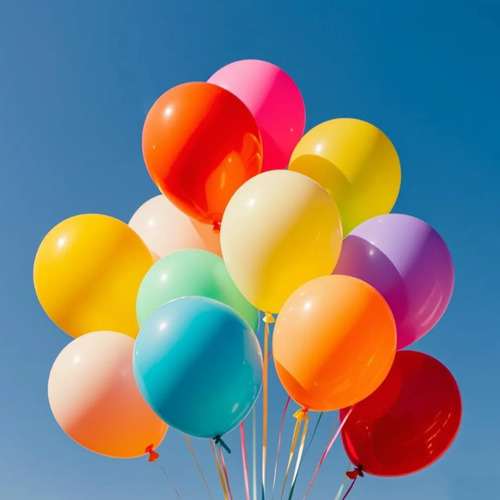 Globos Latex Perlados Premium 10 Pulgadas X50 Unidades Naranja Perlado