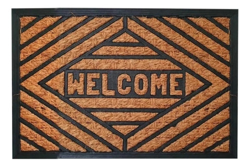 Tapete De Entrada Welcome Fibra De Coco 60cm X 40cm