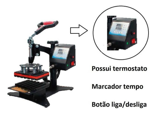 Prensa Térmica Sublimação Caneta 110v Tranfer Importway