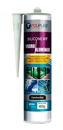 Silicone Neutro Cinza 400g Caixa Com 7 Unid.