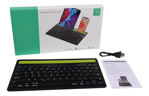 Teclado Inalámbrico Bt Compatibles Con Mac, Android, Ios