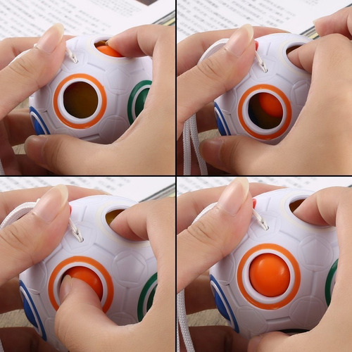 Fun Fidget Magic Rainbow Ball Puzzle Bola Regalo 4 Piezas