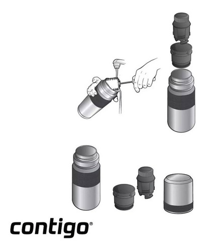 Imagen 9 de 12 de Termo Contigo 2070898 de acero inoxidable 1.1L