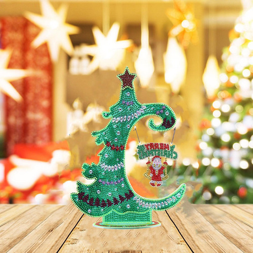 Árbol De Navidad De Cristal De Diamante Artesanía Árbol De N
