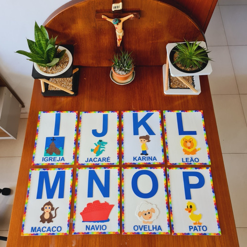 Kit Painel Educação Infantil-calendário, Alfabeto E Numerais