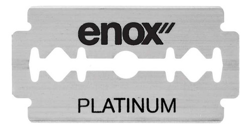 Lâminas De Barbear 10un Fio Duplo Aço Inox Enox Platinum
