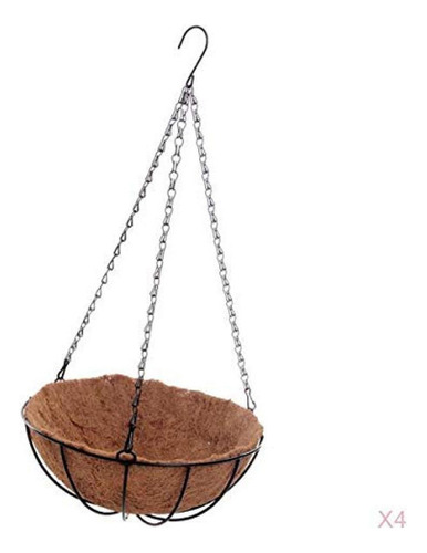 Paquete De 4 Cestas Colgantes Para Plantas, Maceteros Colgan