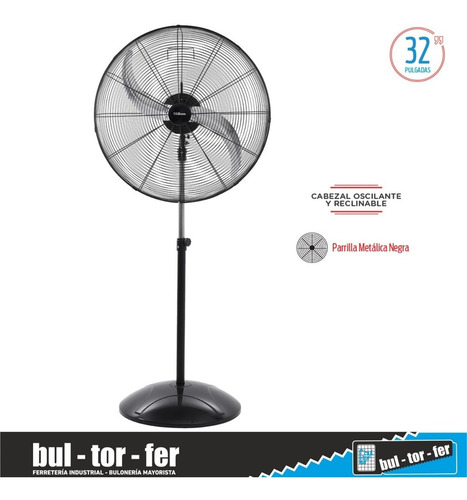 Imagen 3 de 6 de Ventilador De Pie Industrial Liliana 32 Pulgadas