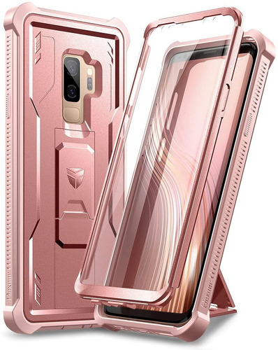 Funda Para Samsung Galaxy S9 Plus, Rosa/resistente/soporte