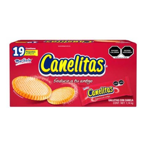 Canelitas Marinela 19 Pzas De 60 G C/u