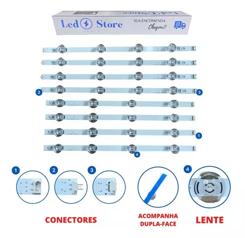 Segunda imagem para pesquisa de kit barras de led lg 42lb6500