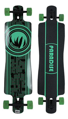 Paradise Longboard Drop Through Complete Cruiser Skateboard,