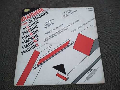 Lp Vinil Kraftwerk 1978 - The Man Machine Encarte (Usado)