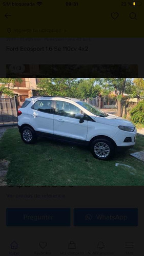 Ford Ecosport 1.6 Se 110cv 4x2 2017