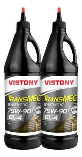 Aceite Para Transmisión 75w90 Gl-4 Sintetico Vistony 2lt