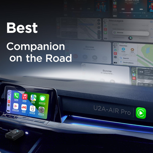 Msxttly Wireless Carplay Adapter, Car Play Dongle Ios 12+ Fo