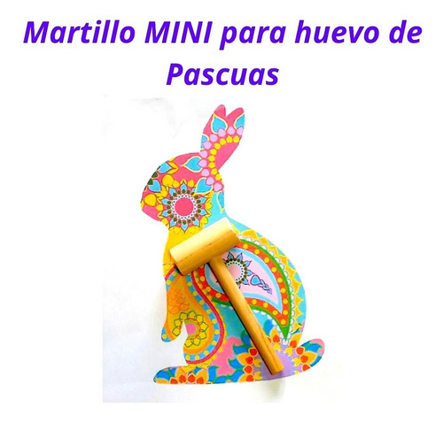 10 Martillos Mini Para Huevo De Pascuas 15 Y 12 