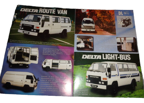 Daihatsu Delta Route Van Catalogo De Venta Original (Usado)