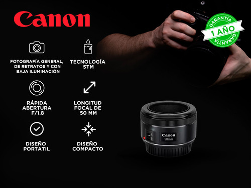 Lente Canon Ef5018 Stm Ideal Para Fotografía General