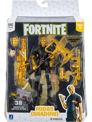 Fortnite Boneco Midas Shadow Legendary Series 15cm - Sunny