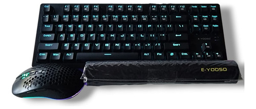 Teclado Mecanico Gamer + Mouse + Mousepad E-yooso 737