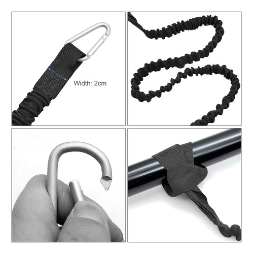 Paquete De 4 Paquetes De Correas Enrolladas For Kayak, Lige