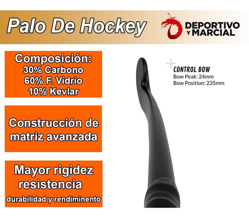 Imagen 3 de 10 de Palo Hockey Tk Total Three 3.4 30% 35,5 Carbono Innovate