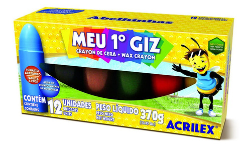 Crayones De Cera - Mi 1° Crayón Acrilex 12 Colores