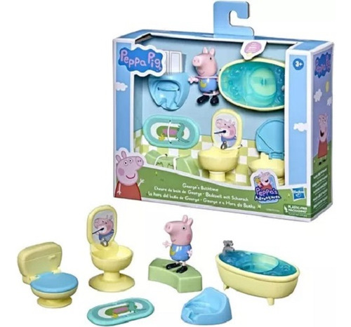 Oportunidad..!!! Set Peppa La Hora Del Baño De George Hasbro