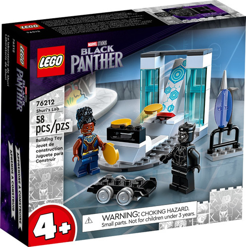 Lego Super Heroes Pantera 76212 Laboratório Shuri 4+anos 12x