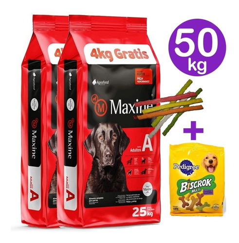 Maxine Perro Adulto 50kg Mas Regalo Y Envio