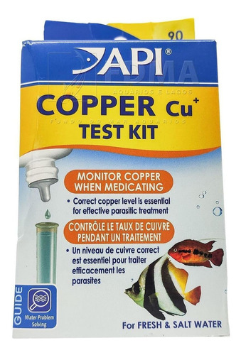 Teste Api De Copper (cu+) P/ Aquários Agua Doce Ou Salgada