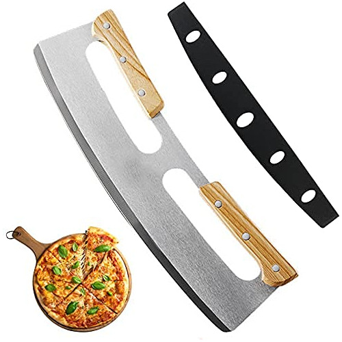 Cortador De Pizza De 14 Pulgadas, Cuchilla Mezzaluna, C...