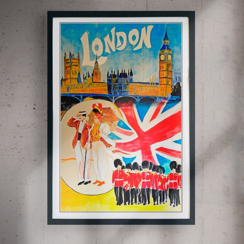 Cuadro 60x40 Turismo - Londres - Poster Vintage Alter