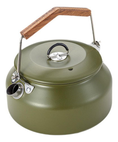 Camping Kettle Coffee Bof De Agua Fácil De Limpiar Verde