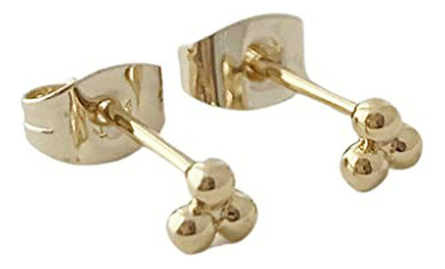 Pendientes Honeycat Tiny Trinidad Bola De Plata (rodio Plate