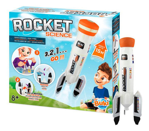 Kit Para Armar Un Cohete Buki Rocket Science Oferta Color Blanco
