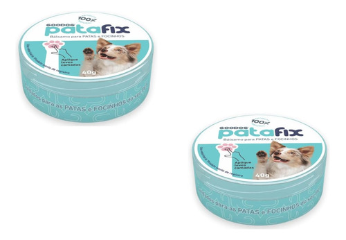 Kit 2 Patafix Hidratante Natural Pet Anti-ressecamento Patas